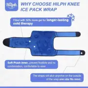 Hilph Knee Ice Pack Wrap Around Entire Knee ACL Replacement Surgery, Swelling,