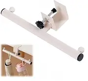 Ai-OUMLEEF Adjustable Desk Hanger Hook, Under-Table Bag Holder Clamp, Horizontal No-Drill Tabletop Hook for Counter Clutter Reduction (White)