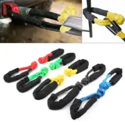 2pcs 1/2" Synthetic Soft Shackle Recovery Straps 38000 LBS For Winch Rope Yellow