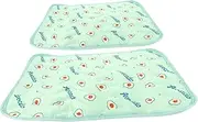 Hohopeti 2pcs Washable Dog Pee Pad Durable and Absorbent Pet Training Mat for Indoor Use Reusable Puppy Pad for Cats and Dogs Avocado