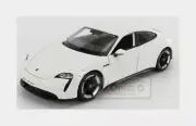 1:24 Burago Porsche Taycan 2019 Carrara White BU21098WH Model