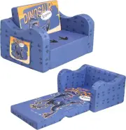 Kids Sofa 2-In-1 Kid Couch Fold Out Convertible Sofa to Bed Girls Boys Foam NEW