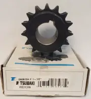 TSUBAKI D60B15H F 1-1/2" DOUBLE 60 RC SPROCKET* 15 HARDENED TEETH*1-1/2" BORE