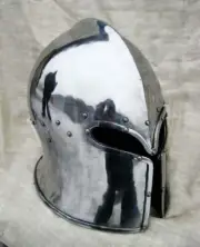 SCA LARP 18GA Medieval Barbuta Helmet ~ Great Knight Templar Crusader Helmet