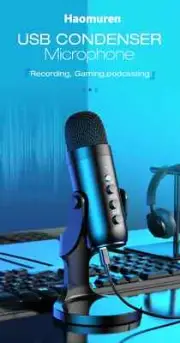 USB Microphone for PC Mac Gaming Recording Streaming Podcasting, Computer Conden