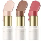 3 Pcs LIGHT-MEDIUM Contour Stick Set,Cream Blush & Highlighter Bronzer Pen,Lo...