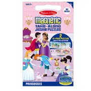Melissa & Doug Magnetic Take Along Jigsaw Puzzles Princesses Kids Toy 3+