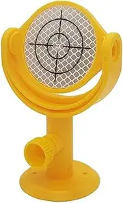 Tilting Reflector with Printed Crosshair Dia.60mm Sheet, Optical Prism Mini Prism for Total Station (Color : with Flange)