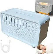 Bulora Sound Box, Bulora Sleep Machine, White Noise Night Light Humidifier, Belora SleepBox, 8 Group Nature Sound, Upgrade Bluetooth 5.3,200ml Water Tank Capacity