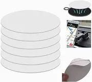 MGQFY 8 PCS 80mm (3.15") Circular Double Side Sticker Dashboard/Windshield Pad Mounting Disk for Suction Cup Car Phone Mount Holder Bracket GPS Camera and Other Suction Cup Items. (8PCS Clear)