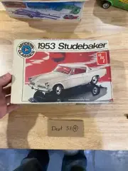 Vintage AMT 1953 Studebaker T396 Model Kit Open Box Nice