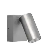 CLA Lighting Sec Surface Mounted LED Tri-CCT Single Adjustable Wall/Pillar Light (Titanium) IP65