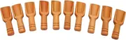 VENEKA 10PCs Wooden Mini Scoop Salt Sugar Coffee Spoon Kitchen Cooking Tool