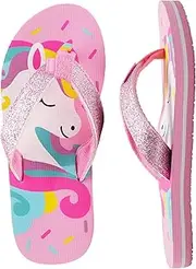 [WateLves] Boys Girls Flip Flops with Arch Support, Youth Big Kids Summer Slip on Thong Slide Sandals for Beach Pool Shower