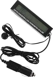 Alipis 1Pc LED Car Clock with and Voltmeter Dashboard Clock with Backlight Function Energy Efficient Design for Vehicle Use