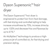Brand New Dyson Supersonic Hair Dryer Nickel/Copper with Five Attachments