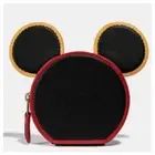 NWT COACH Disney x Keith Haring Mickey Mouse EAR LEATHER COIN Case BAG Wallet