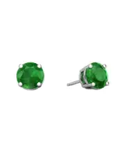 Forever Creations USA Inc. Signature Collection 14K 1.40 ct. tw. Emerald Studs