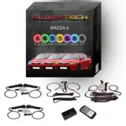 RGB Multi Color Bluetooth LED Halo Ring kit for 2003-2008 Mazda 6 Headlights (for: Mazda)