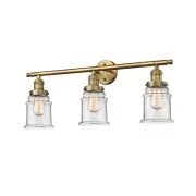 Innovations 3 Light Canton Bathroom Fixture in Brushed Brass - 205-BB-G184