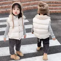 在飛比找樂天市場購物網優惠-兒童棉背心秋冬裝加厚男童女童寶寶羽絨棉馬甲中小童保暖棉服外套