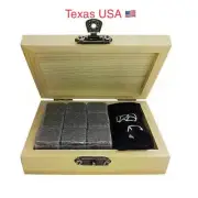 Reusable Whiskey Ice Stones 9PCS Granite Cooler Ice Cubes Whisky Rocks
