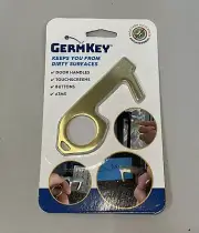 Germ Key Antimicrobial Door Opener Elevator Button No-Touch Brass Contactless