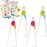 Kidsfantasy Kids Chopsticks, 4 Pairs Training Chopsticks for Toddler Beginners Baby Children Learning and Practice