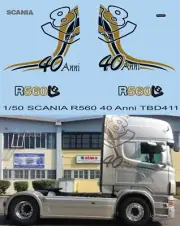 1/50 Decals for Scania R560 40 anni livery Decal TBD411