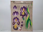 Plaid (One Stroke) Reusable Teaching Guide - Irises #1103
