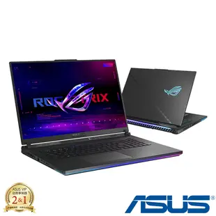 (M365組) ASUS G834JZR 18吋電競筆電 (i9-14900HX/RTX4080 12G/32G/1TB PCIe SSD/Strix SCAR/闇夜黑)