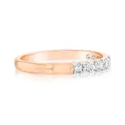 Luminesce Lab Grown Diamond 1/2 Carat Eternity Ring in 9ct Rose Gold, L