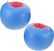 Generic 1 Pair Inflatable Boxing Gloves Inflatable Game Balloons Inflatable Game Mittens Inflatable Fighting Gloves Boxing Gloves Balloons Interactive Fighting Game Blue PVC