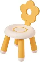 MYCENSE Baby Learning Chair Thickened Seat Solid Anti-Slip Small Bench Low Stool for Indoor and Outdoor Writing Kindergarten Patio, Orange