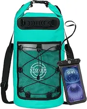[STOVER] 25L Dry Bag Backpack with Waterproof Phone Pouch - Teal