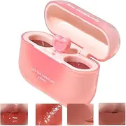 Double Lipstick Mud - Easy Carry Double Lipstick Mud | Waterproof Moisturizing Lip Gloss | Glossy Lip Gloss | Shaped Applicator Long Lasting | Glossy Lip for Lip Make Up