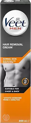 Veet Men Hair Removal Cream Normal Skin, 200Ml