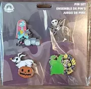 DISNEY PARKS NIGHTMARE BEFORE CHRISTMAS JACK SALLY ZERO OOGIE 4 PIN SET