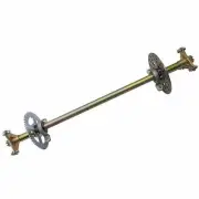 740mm Go Kart Rear Axle Hub kit+Brake Disc Sprocket For Drift Trike Buggy