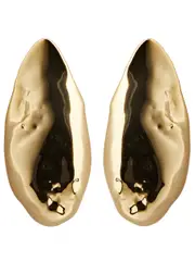Alexis Bittar Puffy Teardrop Drop Earrings - Gold ONE SIZE