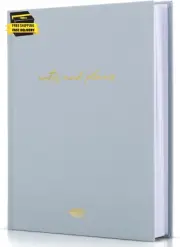 Aesthetic Daily Planner and Notebook with Hourly Schedule - Modern Hardcover to