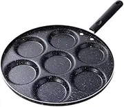 qwmvhfg， 7 Holes Eggs Frying Pot Omelet Pan Non-Stick Egg Pancake Steak Omelette Pot
