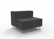 Reception Chair Flexi Lounge Single Seat and Back Rest