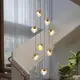 北歐LED玻璃球藝術吊燈臥室床頭裝潢吊燈