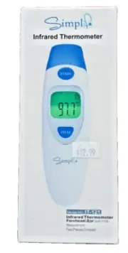 Simplelife Infrared Thermometer Forehead & Ear IT-121