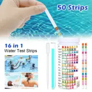 50/100Strips 16 In 1 Drinking Water Test Kit Water Test Strips for Hardness US