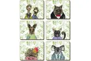 CINNAMON COASTERS CORK BACKED - SET OF 6