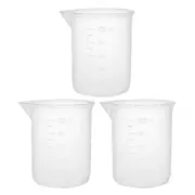 3pcs Measuring Cup Labs PP Plastic Graduated Beakers 100ml