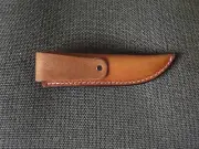 LEFT HANDED Custom Leather Sheath for Fixed Blade Knife 1021