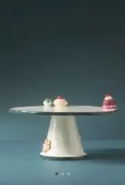 Anthropologie Holifaye Ceramic Stonewear Cake Stand